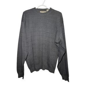 Ponto Uomo silk gray pullover sweater mens XL preppy classic minimalist capsule